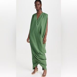 Andrea Iyamah Sayo Kaftan Dress - NWT S/M Green